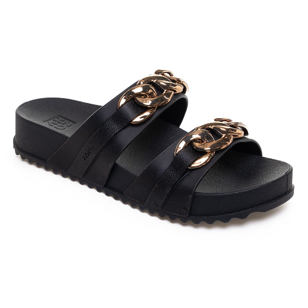 Zaxy Tamanco 19188-BM467 Preto Pvc -6-